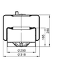 4185 N P21 | Mercedes-Benz Atego டிரக்கிற்கான ContiTech Air Spring