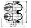 एफडी 40-10 सीआई | Continental ContiTech डबल कन्वोल्यूशन एयर एक्चुएटर