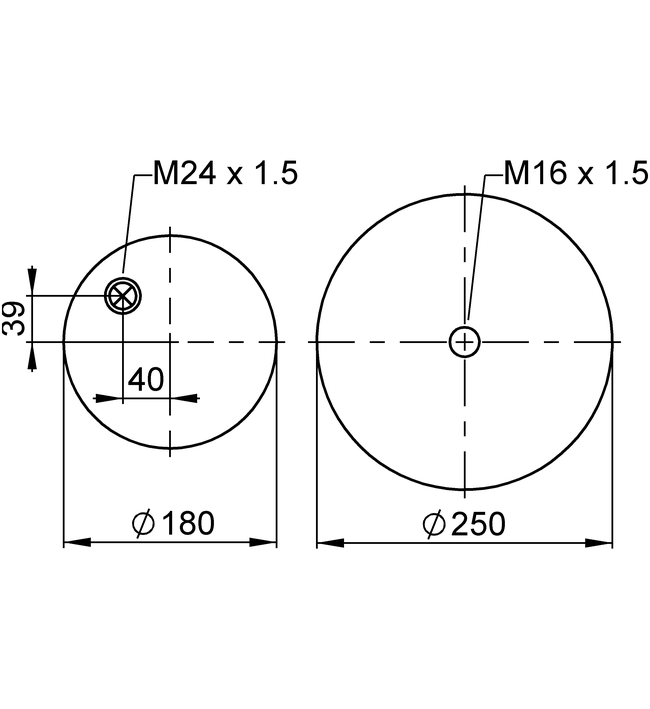 4185 N P21 | Mercedes-Benz Atego டிரக்கிற்கான ContiTech Air Spring