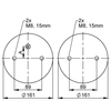 FD 200-19 CI G1/4 | مشغل الهواء ContiTech المزدوج الملتوي من كونتيننتال