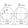 FD 330-22 CI G1/4 | Continental ContiTech Kaksikonvoluutioilmatoimilaite