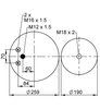 4884 N1 P07 | ContiTech-lugveer vir MAN TGA ALV 13/6.5-vragmotor