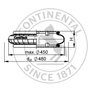 FS 960-12 CI | Continental ContiTech Ενεργοποιητής αέρα μονής περιέλιξης