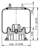 9 10-17,5 P 904 | ContiTech Ressort pneumatique pour camion Rowe