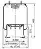 4028 N P05 | ContiTech ኤር ስፕሪንግ ለ Meritor አክሰል
