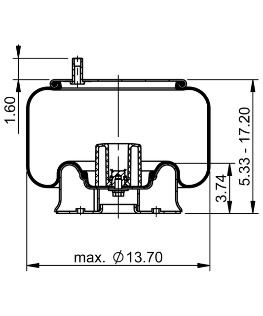 10 10-15 S 773 | ContiTech Molla pneumatica per assale Reyco