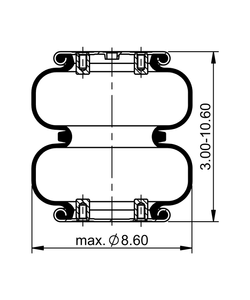 FD 120-20 509 | ContiTech Air Spring kanggo Mack Truck