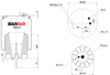 RML 78653 CP | Blacktech luftfj&auml;der f&ouml;r Scania P, G, R, T-serien lastbil