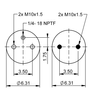 FD 200-19A 730, ΟΕ Αρ. DZ97259440204 | Ελατήριο αέρα ContiTech για φορτηγό Shacman