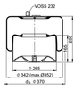 4183 N P25 | ContiTech Air Spring kanggo Mercedes-Benz Actros MP2 Truck