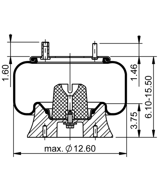 9 10-12 A 1284 | ContiTech John Deere P&uuml;sk&uuml;rt&uuml;c&uuml;ler i&ccedil;in Hava Yayı