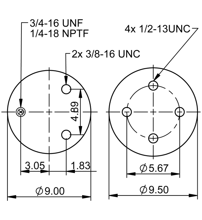 9 10-13,5 S 881 | ContiTech Vzduchov&aacute; pružina pre Hendrickson n&aacute;pravu